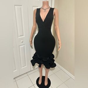 NEW Black Ruffle Dress